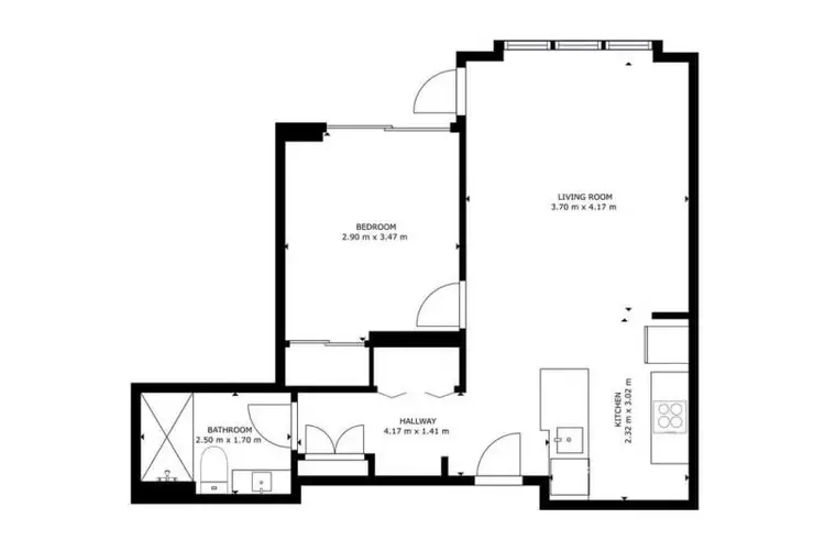 Floorplan of Homely apartment listing, 14/37 Chandler Street, Belconnen ACT 2617