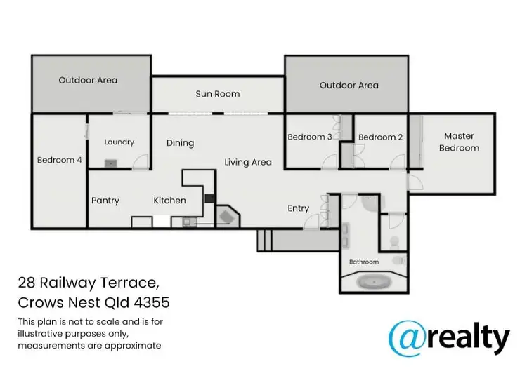 Floorplan of Homely house listing, 28 Railway Terrace, Crows Nest QLD 4355