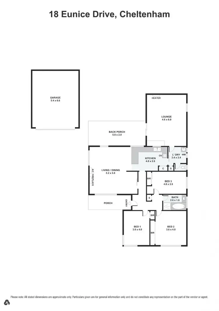 Floorplan of Homely house listing, 18 Eunice Drive, Cheltenham VIC 3192