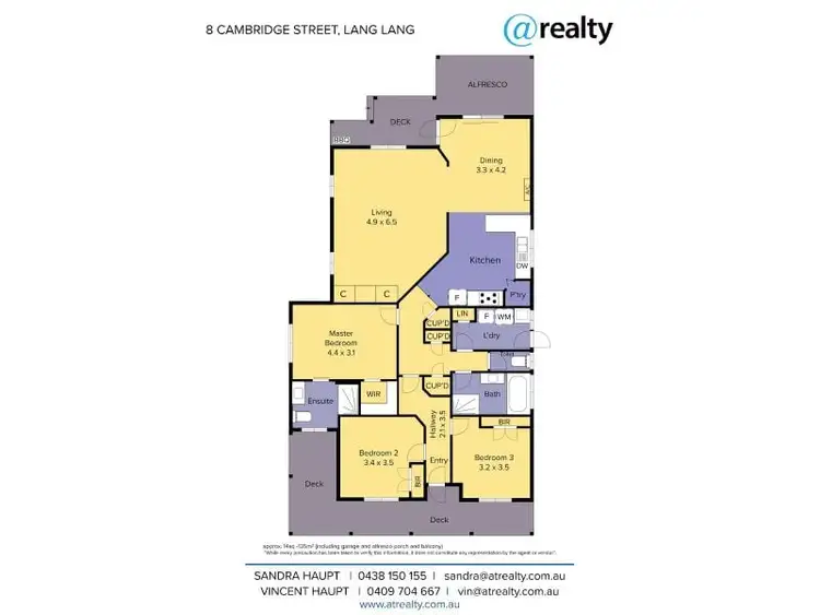 Floorplan of Homely house listing, 8 Cambridge Street, Lang Lang VIC 3984