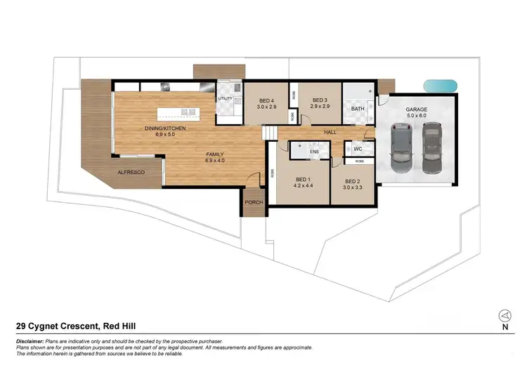 Floorplan of Homely house listing, 29 Cygnet Crescent, Red Hill ACT 2603
