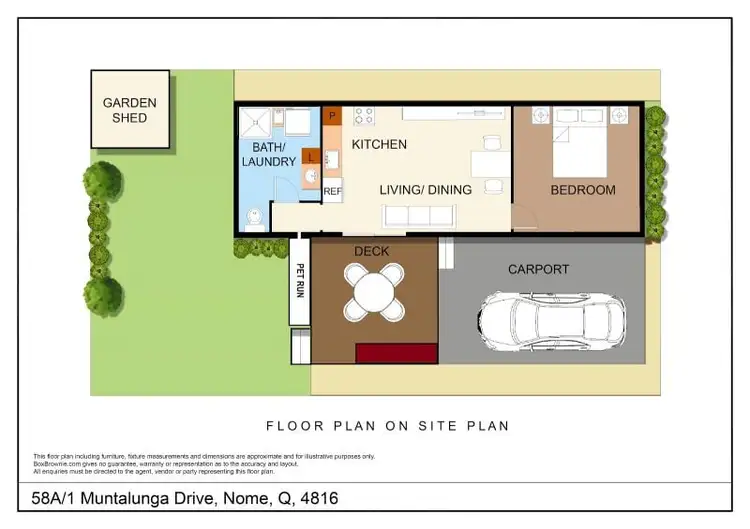 Floorplan of Homely house listing, 58a/1 Muntalunga Drive, Nome QLD 4816