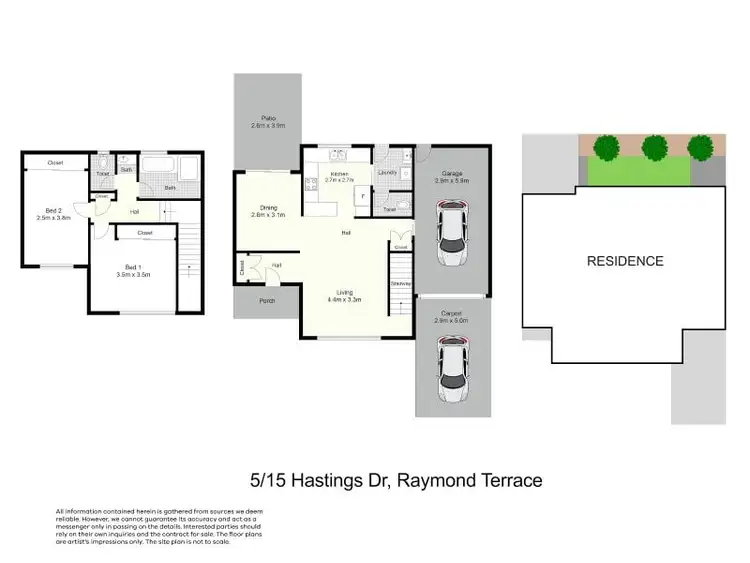 Floorplan of Homely unit listing, 5/15 Hastings Drive, Raymond Terrace NSW 2324