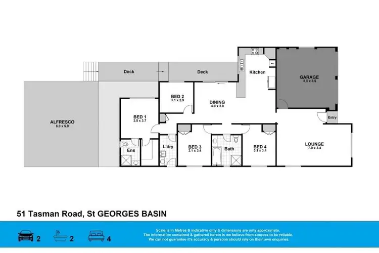 Floorplan of Homely house listing, 51 Tasman Road, St Georges Basin NSW 2540