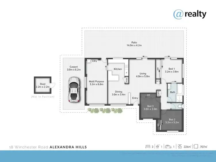 Floorplan of Homely house listing, 18 Winchester Road, Alexandra Hills QLD 4161