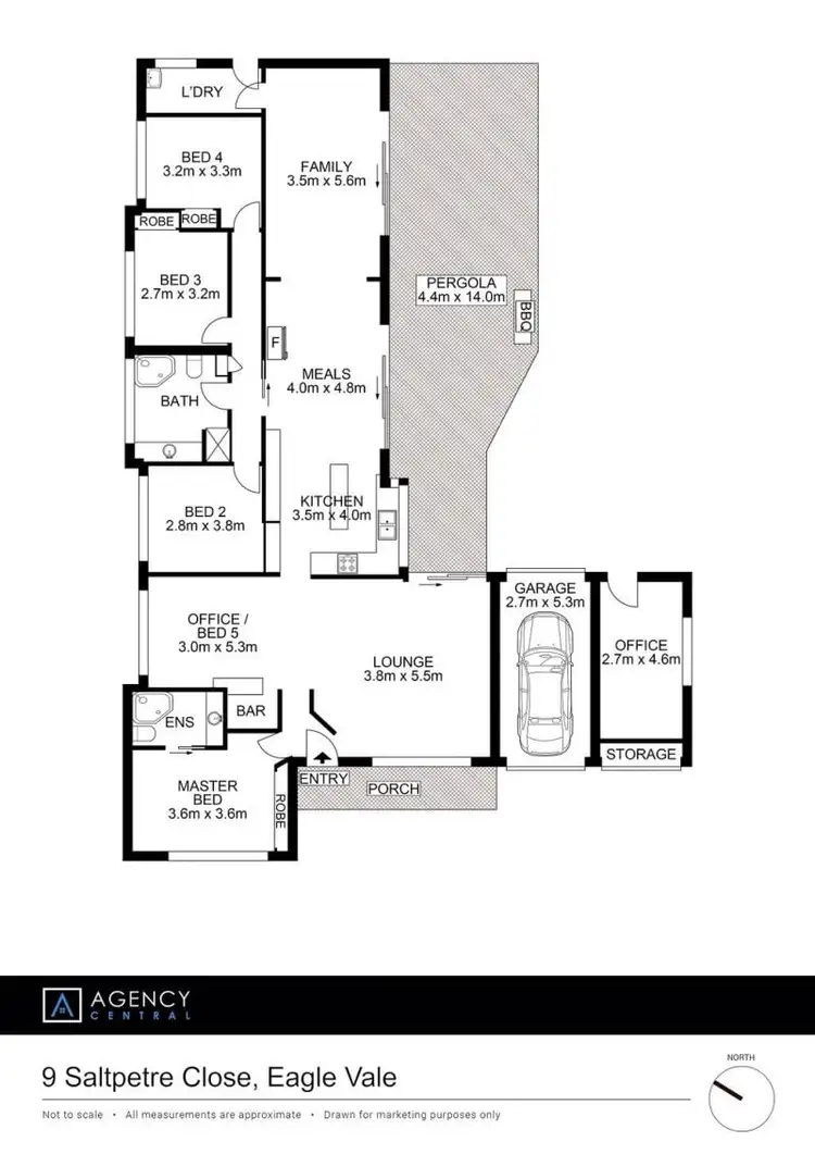 Floorplan of Homely house listing, 9 Saltpetre Close, Eagle Vale NSW 2558