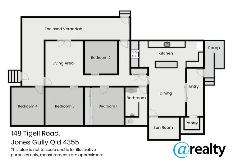 Floorplan of Homely rural property listing, 148 Tigell Road, Jones Gully QLD 4355