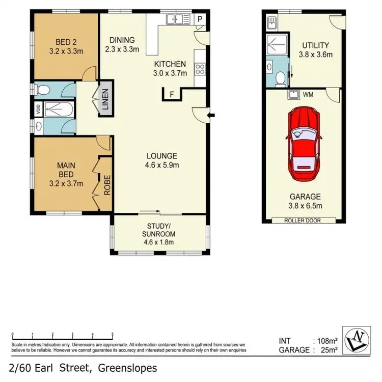 Floorplan of Homely apartment listing, 2/60 Earl Street, Greenslopes QLD 4120