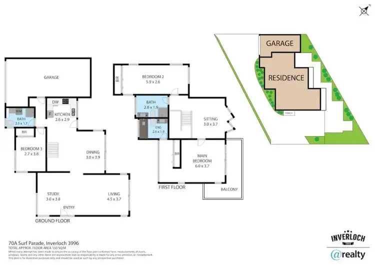 Floorplan of Homely house listing, 70A Surf Parade, Inverloch VIC 3996