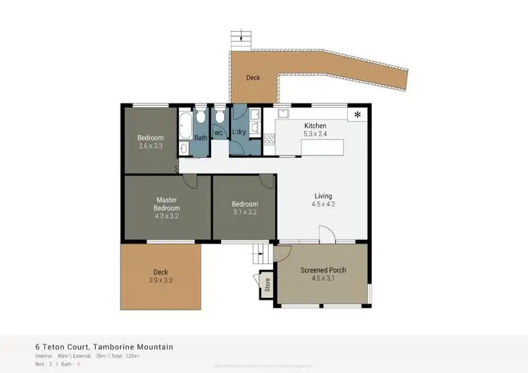 Floorplan of Homely house listing, 6 Teton Court, Tamborine Mountain QLD 4272