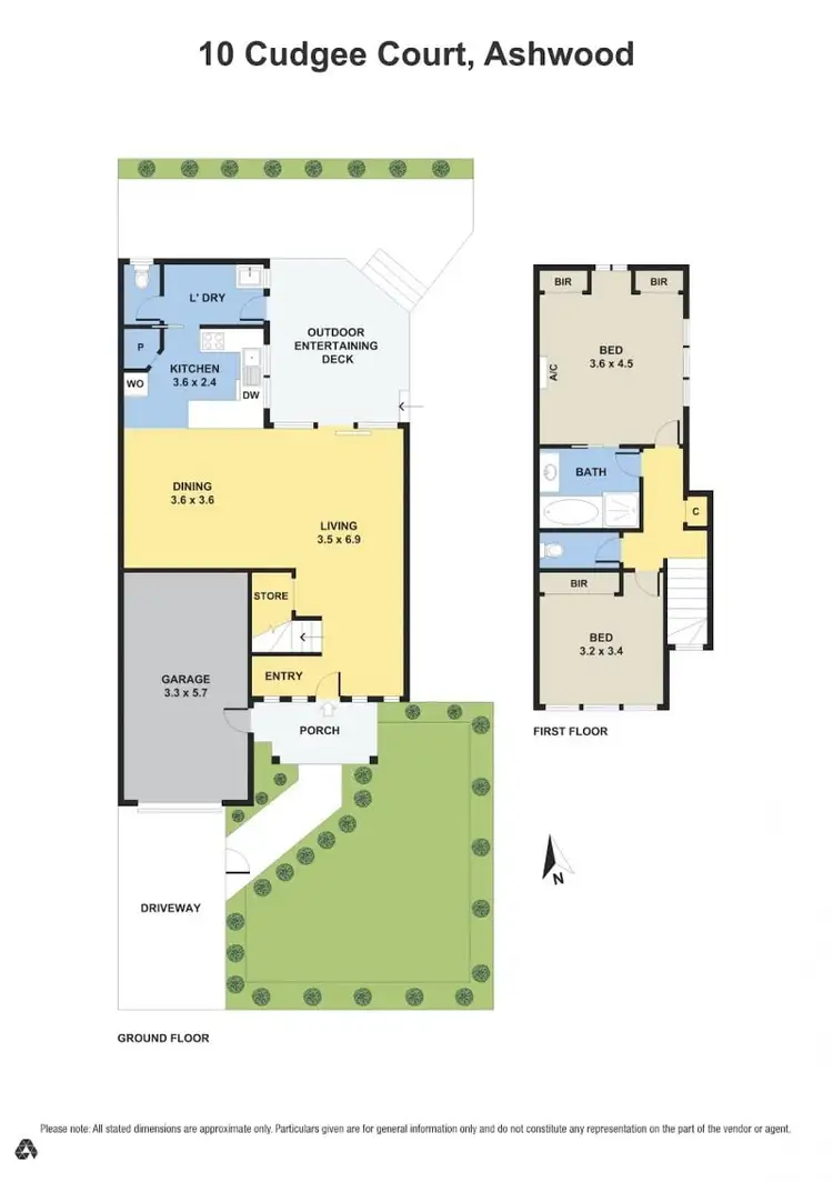 Floorplan of Homely townhouse listing, 10 Cudgee Court, Ashwood VIC 3147