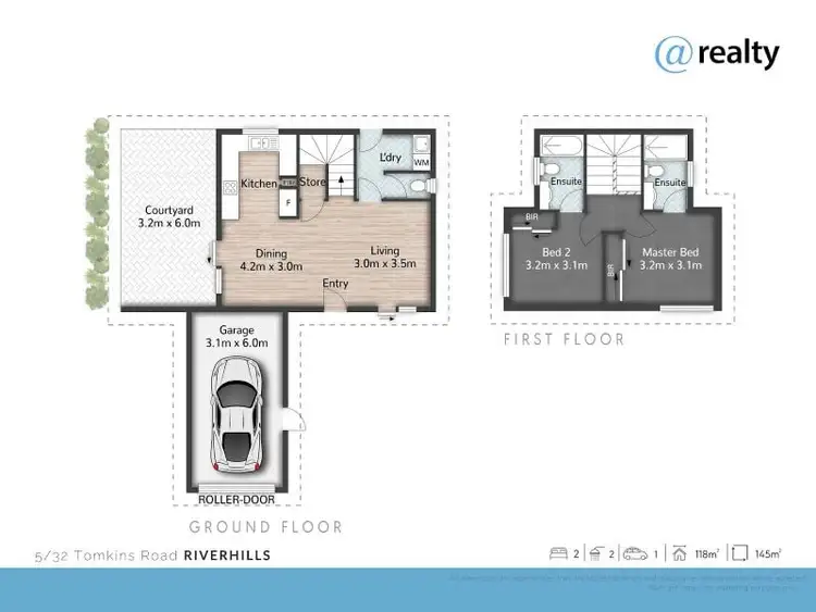 Floorplan of Homely townhouse listing, 5/32 Tomkins Road, Riverhills QLD 4074