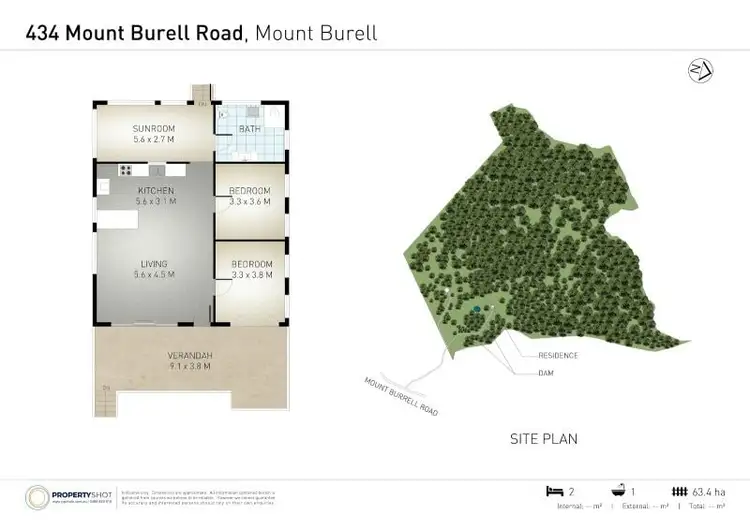 Floorplan of Homely rural property listing, 434 Mount Burrell Road, Mount Burrell NSW 2484