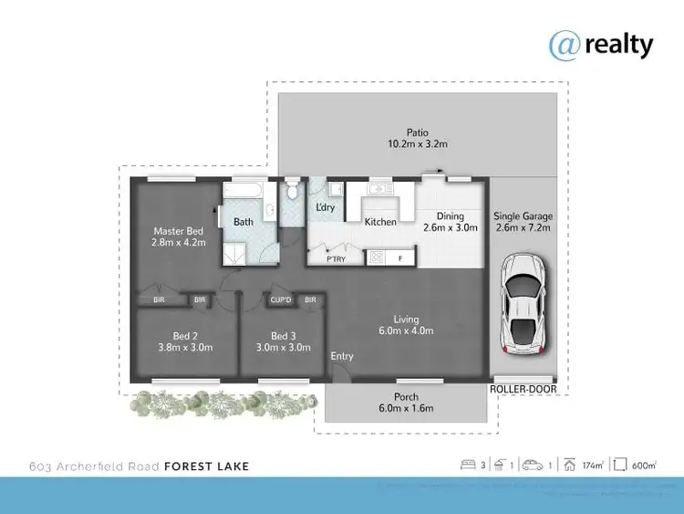 Floorplan of Homely house listing, 603 Archerfield Road, Forest Lake QLD 4078