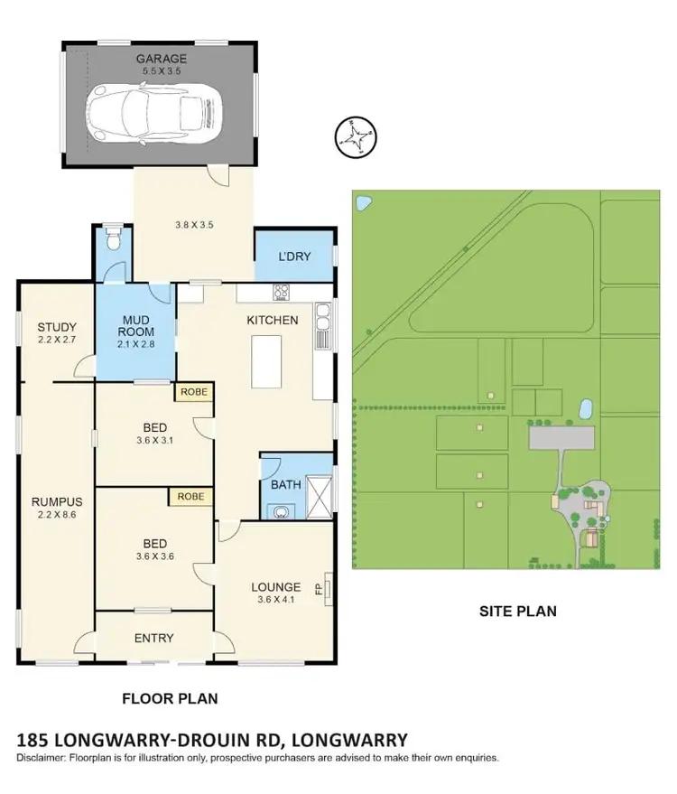Floorplan of Homely house listing, 185 Longwarry-Drouin Road, Longwarry VIC 3816