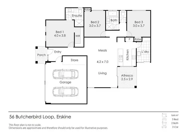 Floorplan of Homely house listing, 56 Butcherbird Loop, Erskine WA 6210