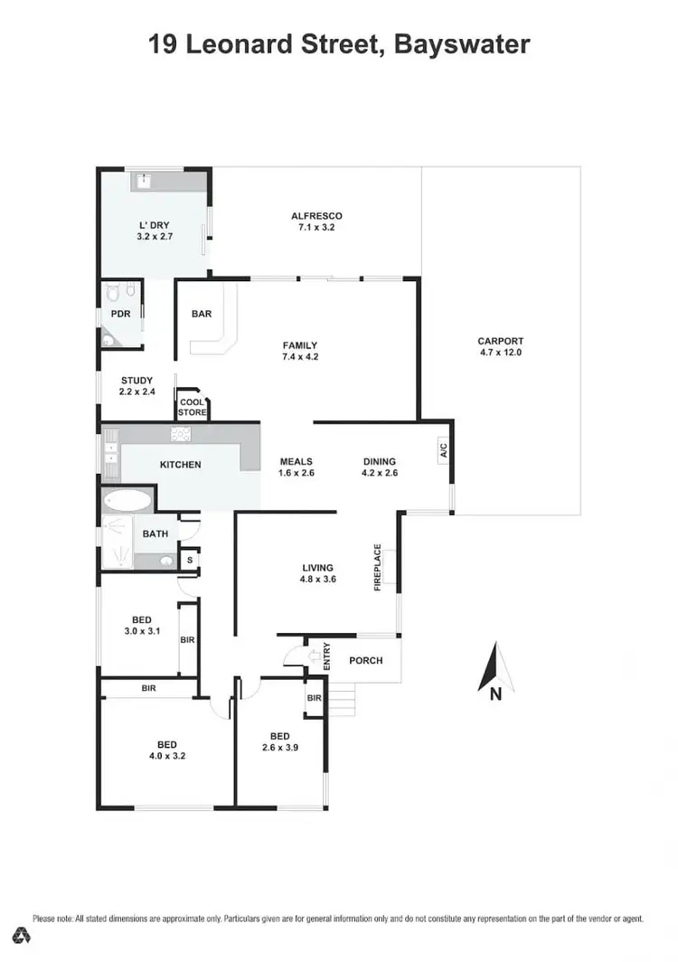 Floorplan of Homely house listing, 19 Leonard Street, Bayswater VIC 3153
