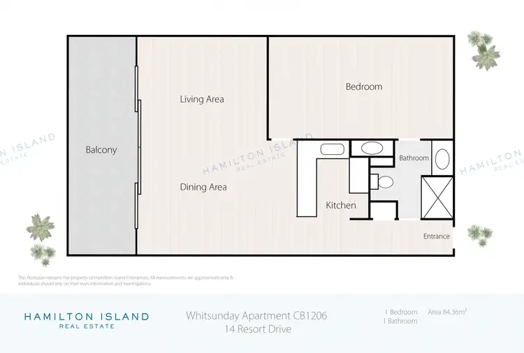 Floorplan of Homely apartment listing, WHA CB1206/14 Resort Drive, Hamilton Island QLD 4803