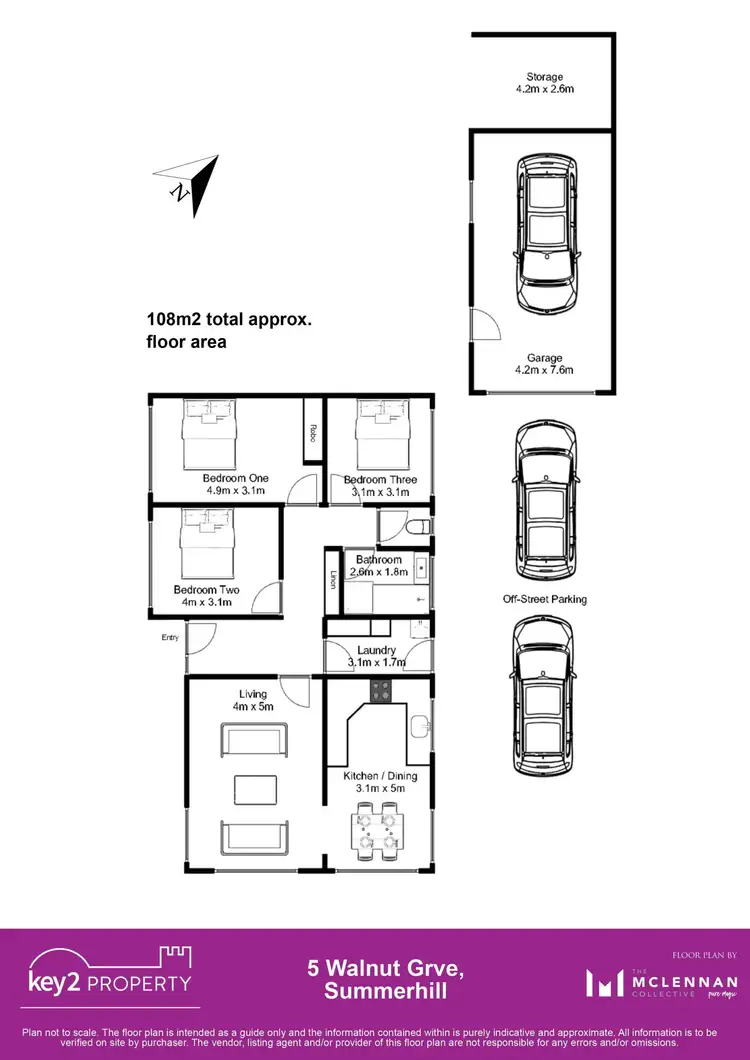 Floorplan of Homely house listing, 5 Walnut Grove, Summerhill TAS 7250