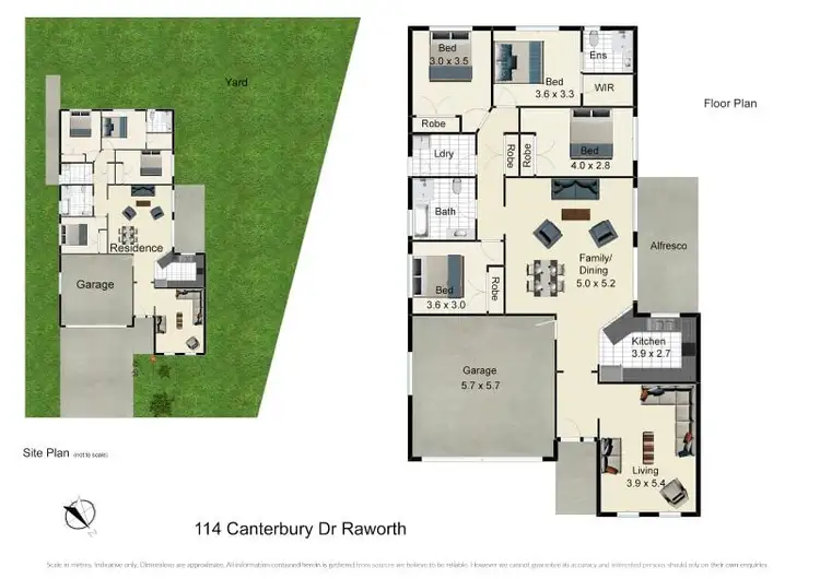 Floorplan of Homely house listing, 114 Canterbury Drive, Raworth NSW 2321