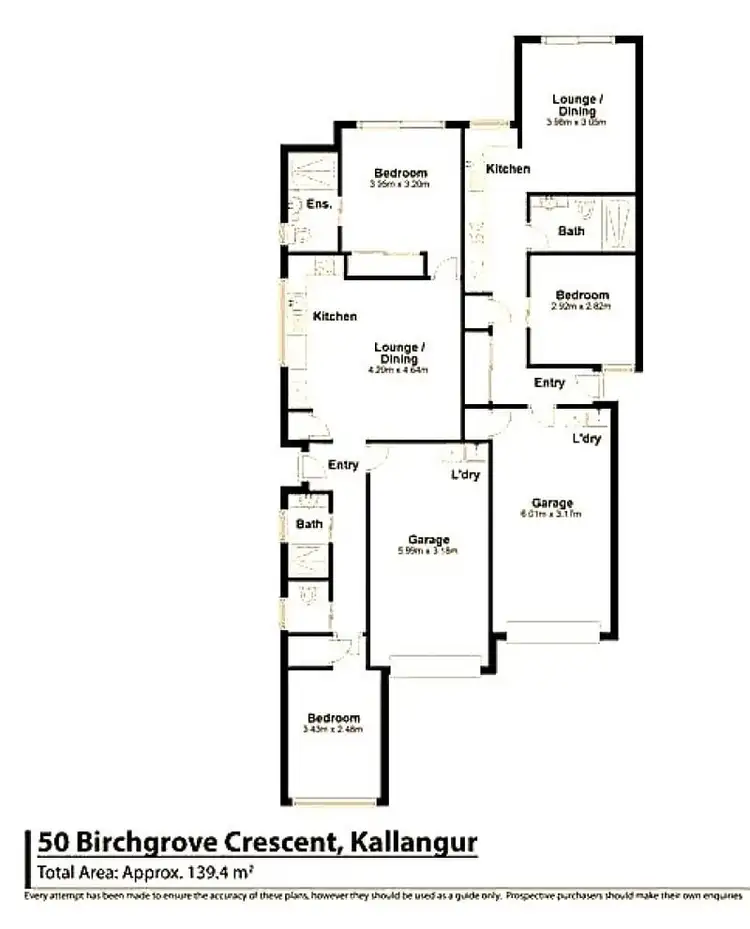 Floorplan of Homely house listing, 50 Birchgrove Crescent, Kallangur QLD 4503