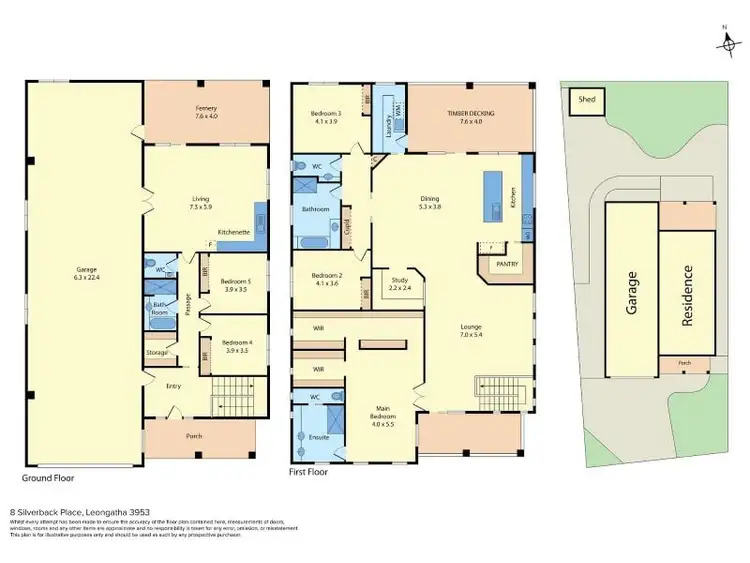 Floorplan of Homely house listing, 8 Silverback Place, Leongatha VIC 3953