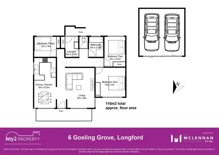 Floorplan of Homely house listing, 6 Gosling Grove, Longford TAS 7301