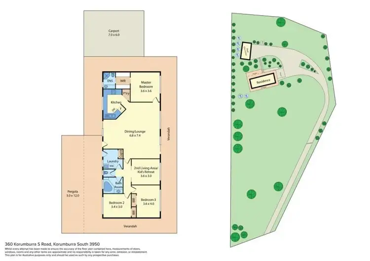 Floorplan of Homely rural property listing, 360 Korumburra South Road, Korumburra South VIC 3950