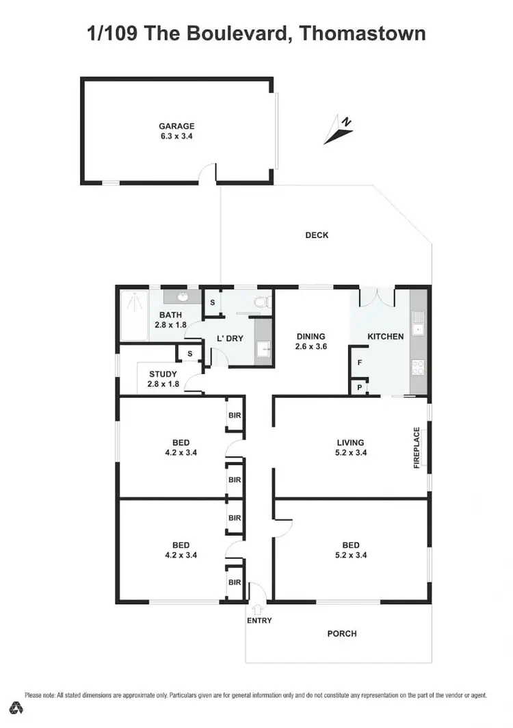 Floorplan of Homely house listing, 1/109 The Boulevard, Thomastown VIC 3074