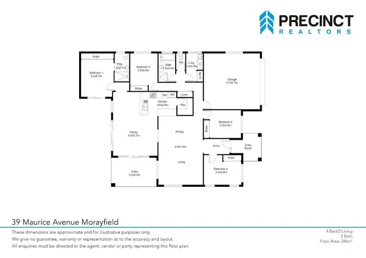 Floorplan of Homely house listing, 39 Maurice Avenue, Morayfield QLD 4506