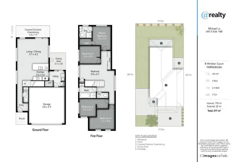 Floorplan of Homely house listing, 8 Winkler Court, Yarrabilba QLD 4207