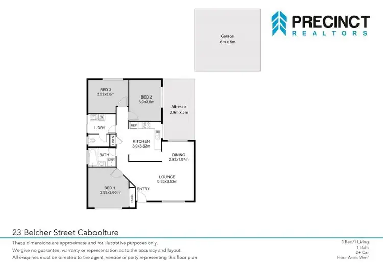 Floorplan of Homely house listing, 23 Belcher Street, Caboolture QLD 4510