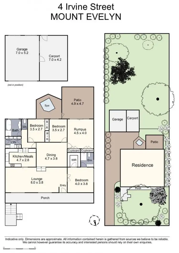 Floorplan of Homely house listing, 4 Irvine Street, Mount Evelyn VIC 3796