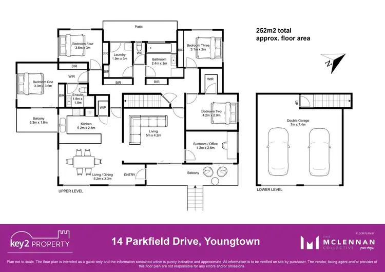 Floorplan of Homely house listing, 14 Parkfield Drive, Youngtown TAS 7249