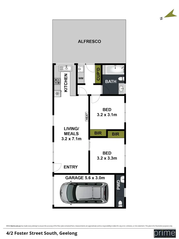 Floorplan of Homely unit listing, 4/2 Foster Street, South Geelong VIC 3220