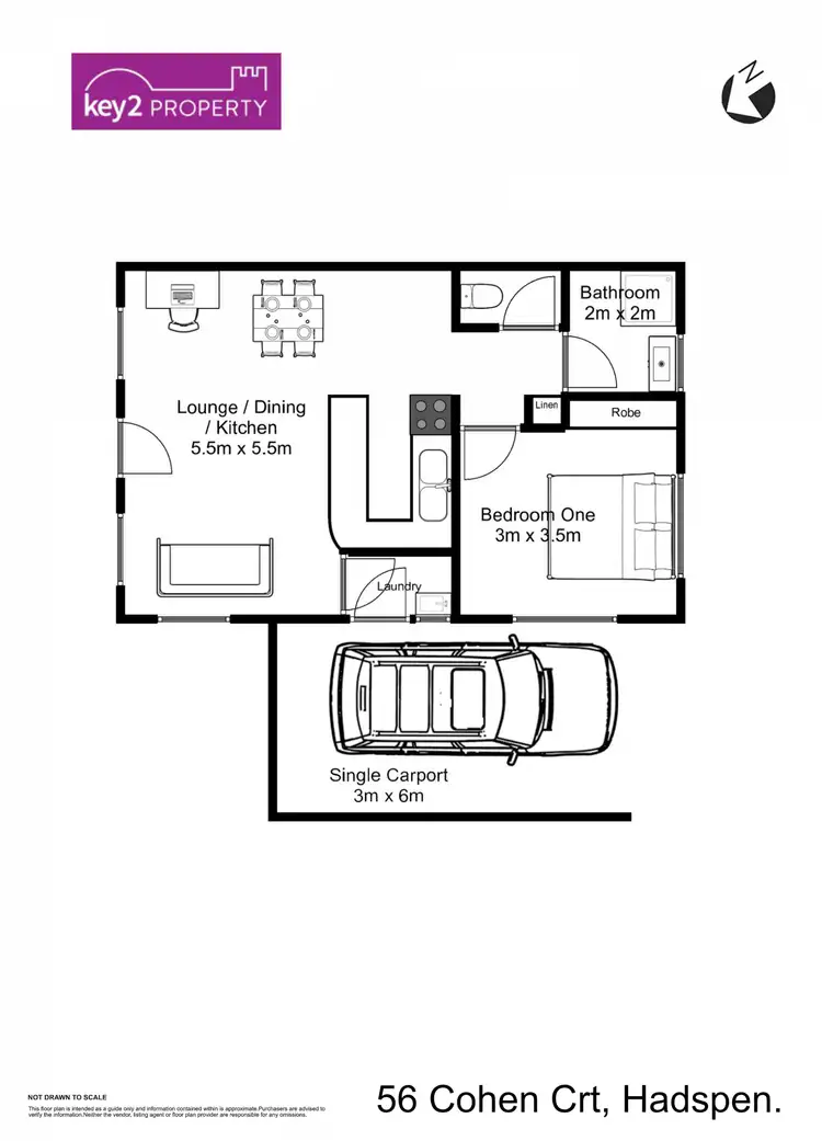 Floorplan of Homely unit listing, 56 Cohen Court, Hadspen TAS 7290