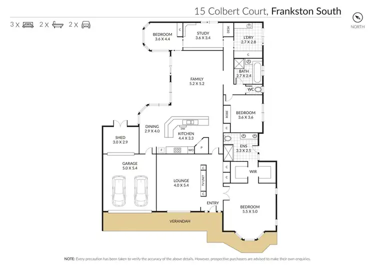 Floorplan of Homely house listing, 15 Colbert Court, Frankston South VIC 3199