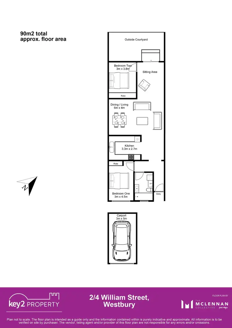 Floorplan of Homely house listing, 2/4 William Street, Westbury TAS 7303