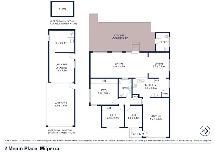 Floorplan of Homely house listing, 2 Menin Place, Milperra NSW 2214