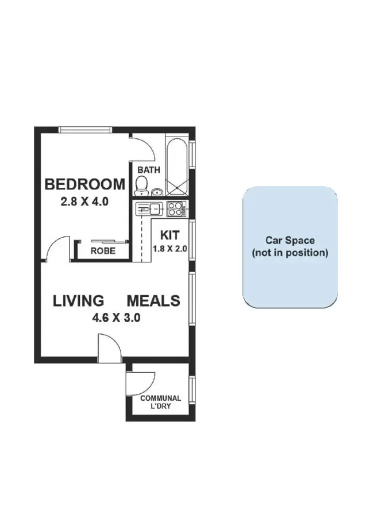 Floorplan of Homely unit listing, 8/28 HOPETOUN STREET, Moonee Ponds VIC 3039