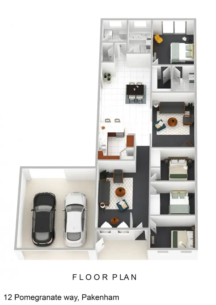 Floorplan of Homely house listing, 12 Pomegranate Way, Pakenham VIC 3810