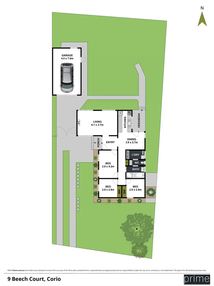 Floorplan of Homely house listing, 9 Beech Court, Corio VIC 3214