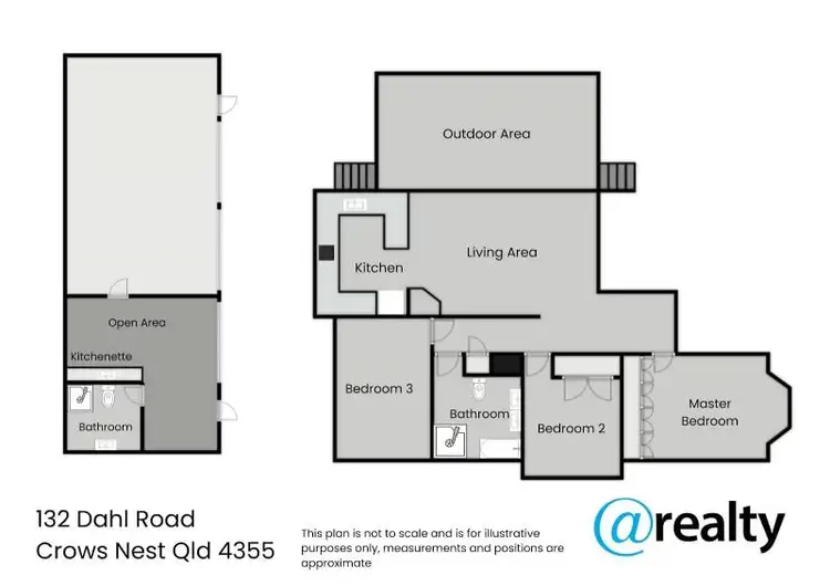 Floorplan of Homely rural property listing, 132 Dahl Road, Crows Nest QLD 4355