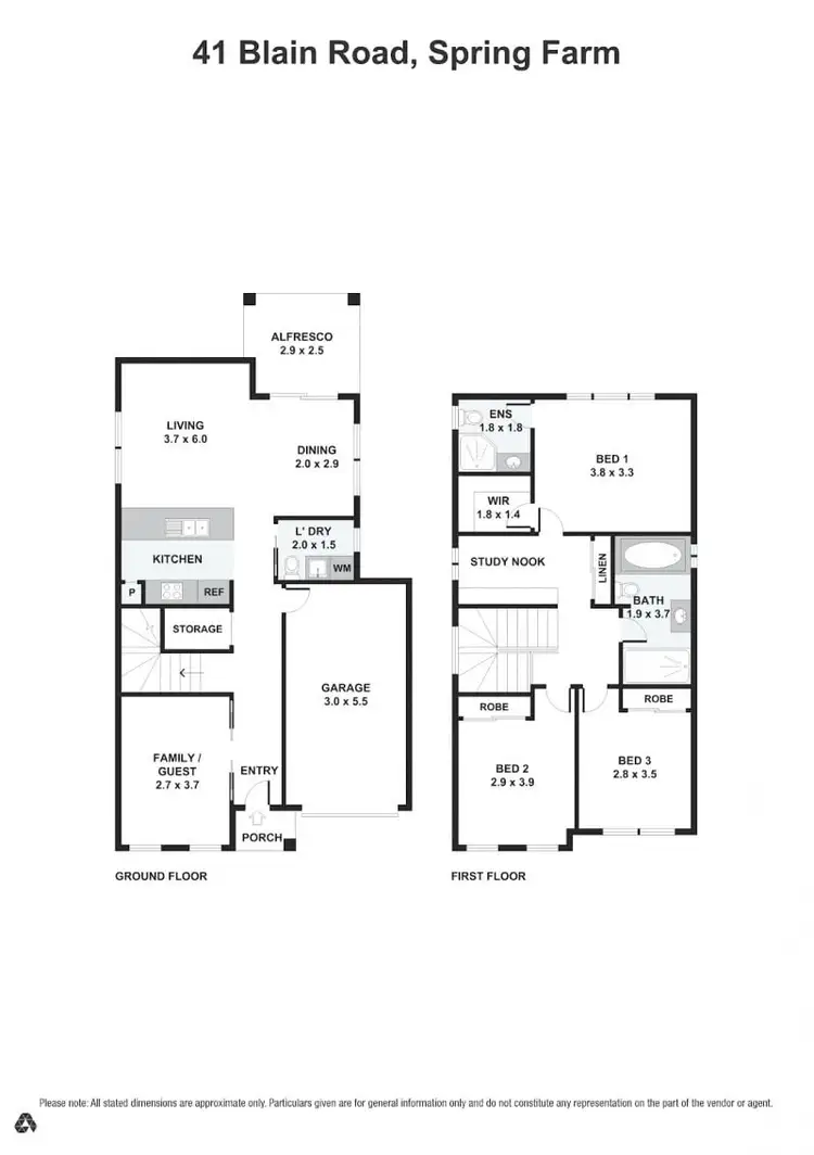 Floorplan of Homely house listing, 41 Blain Road, Spring Farm NSW 2570