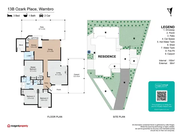Floorplan of Homely house listing, 13B Ozark Place, Warnbro WA 6169