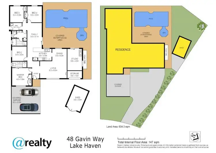 Floorplan of Homely house listing, 48 Gavin Way, Lake Haven NSW 2263