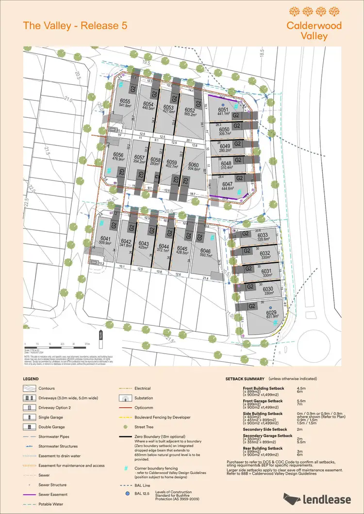 Floorplan of Homely land listing, Lot 6041 The Valley Release, Calderwood NSW 2527