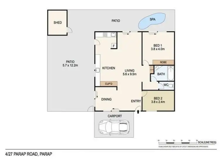 Floorplan of Homely townhouse listing, 4/27 Parap Rd, Parap NT 820