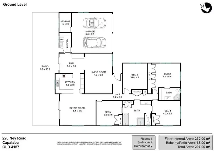 Floorplan of Homely rural property listing, 220-222 Ney Road, Capalaba QLD 4157