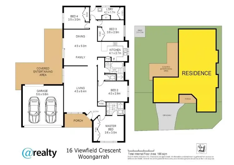 Floorplan of Homely house listing, 16 Viewfield Crescent, Woongarrah NSW 2259